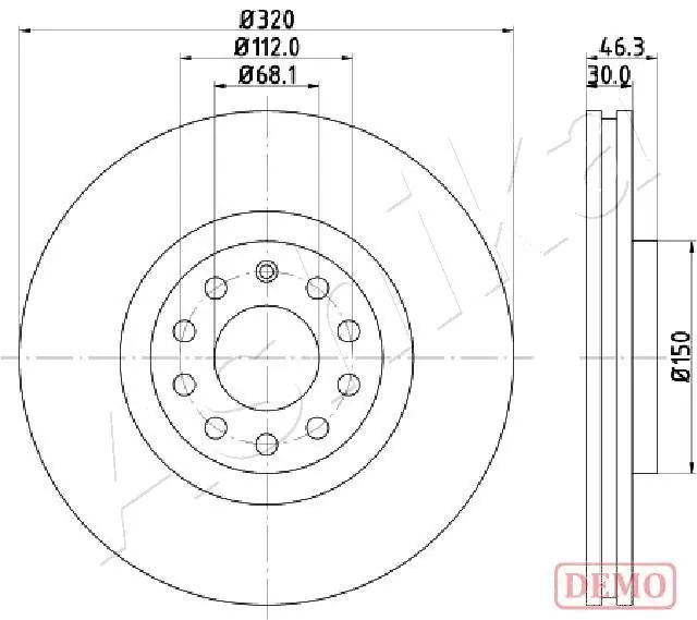 4X4 ESTANFI féktárcsa - EST-60-00-0909C - TothCarparts