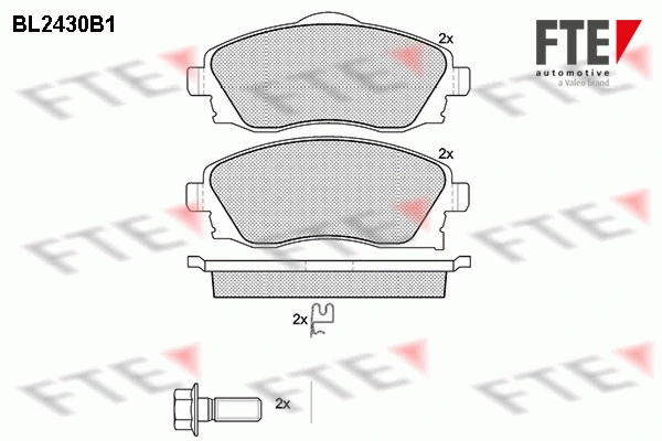 FTE fékbetétkészlet, tárcsafék - 9010730 - TothCarparts