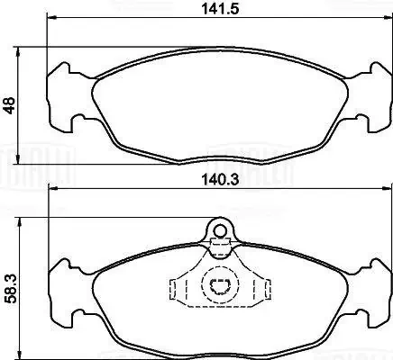 TRIALLI fékbetétkészlet, tárcsafék - PF 051201CR - TothCarparts