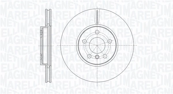 MAGNETI MARELLI féktárcsa - 361302040802 - TothCarparts