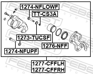 FEBEST féknyereg - 1277-CFFRH - TothCarparts