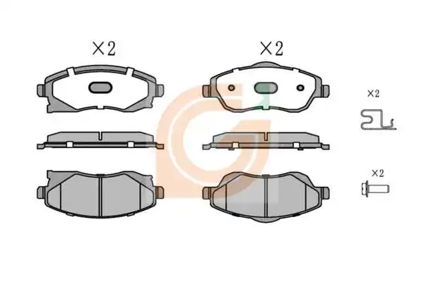 GAMA-SA fékbetétkészlet, tárcsafék - GA10980 - TothCarparts