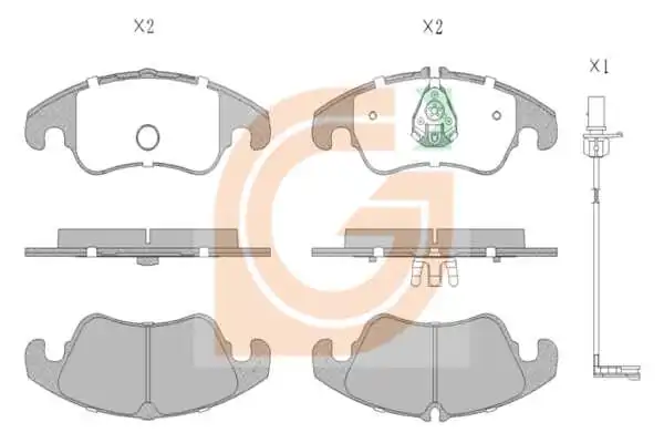 GAMA-SA fékbetétkészlet, tárcsafék - GA11498 - TothCarparts