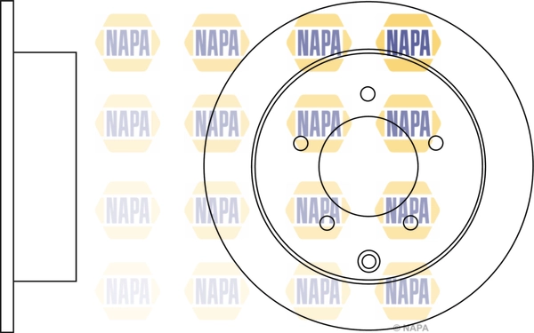 NAPA féktárcsa - NBD5793 - TothCarparts