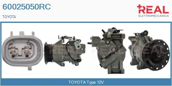 REAL kompresszor, klíma - 60025050RC - TothCarparts