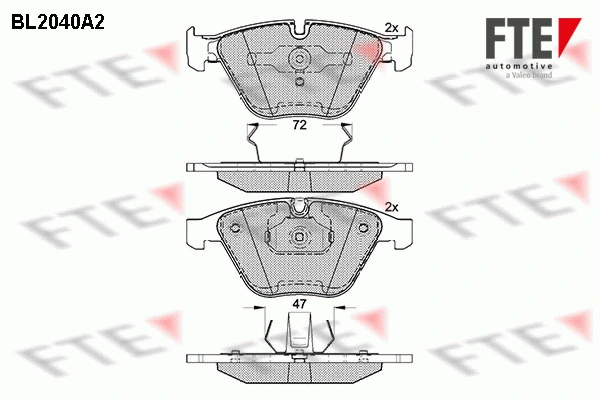 FTE fékbetétkészlet, tárcsafék - 9010626 - TothCarparts