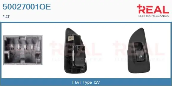 REAL kapcsoló, ablakemelő - 50027001OE - TothCarparts