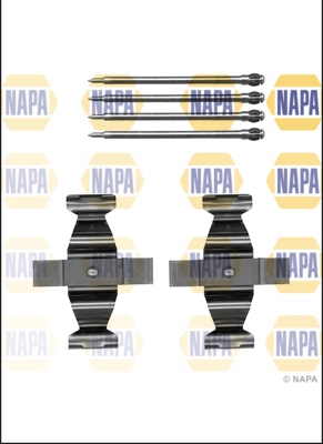 NAPA tartozékkészlet, tárcsafékbetét - NFK1287 - TothCarparts