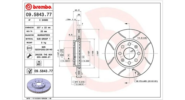 MAGNETI MARELLI féktárcsa - 360406099605 - TothCarparts