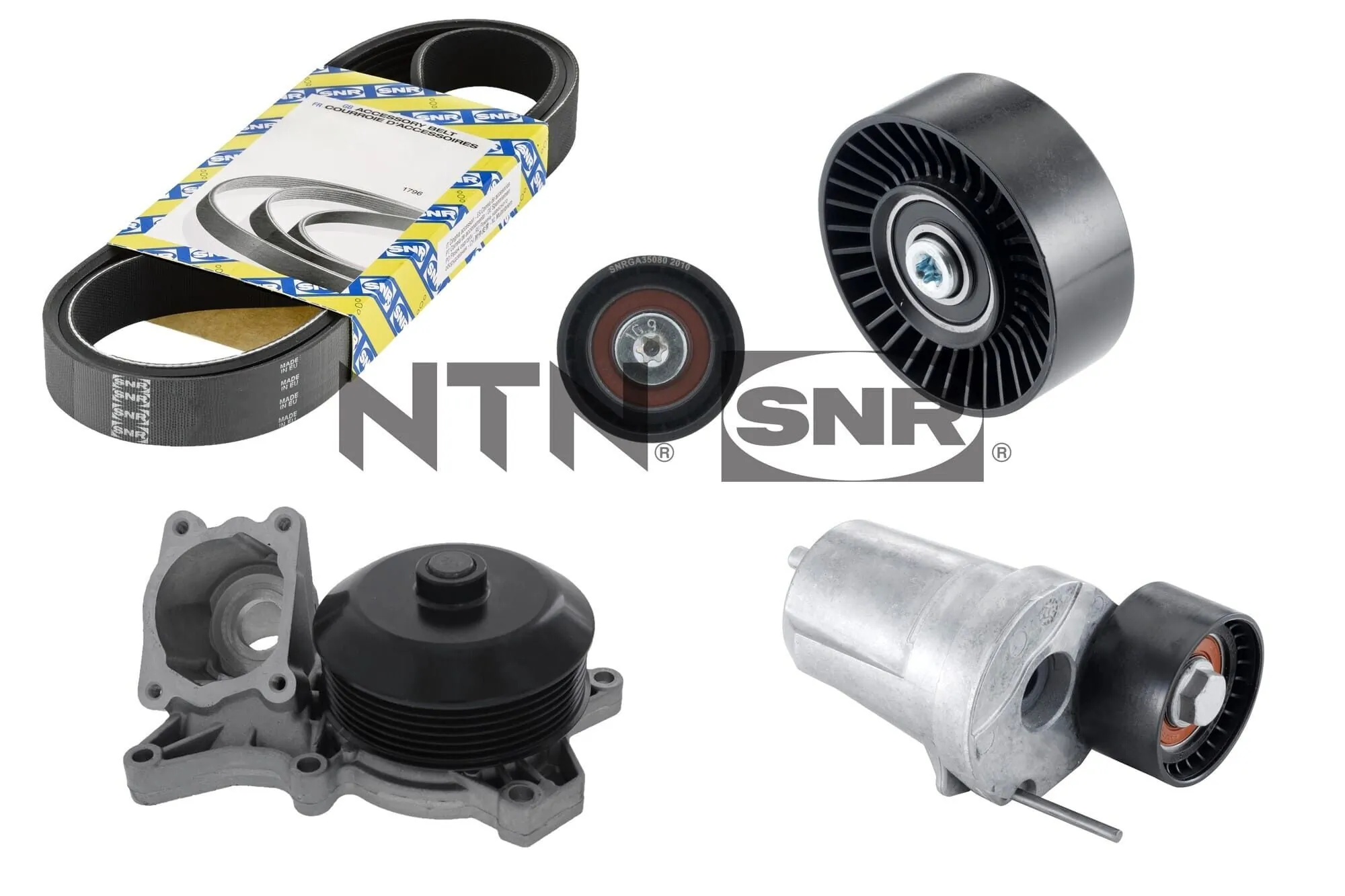 SNR Vízszivattyú + bordásszíjkészlet - KAP850.020 - TothCarparts