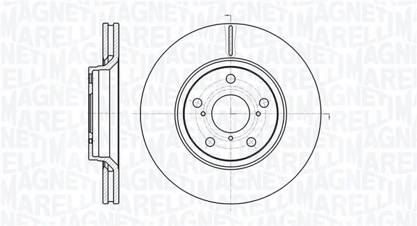 MAGNETI MARELLI féktárcsa - 361302040745 - TothCarparts