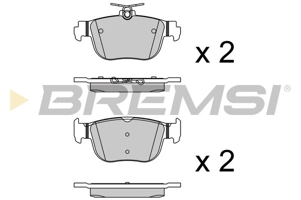 BREMSI fékbetétkészlet, tárcsafék - BP3921 - TothCarparts