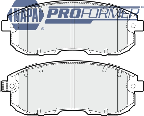 NAPA fékbetétkészlet, tárcsafék - PBP7956 - TothCarparts