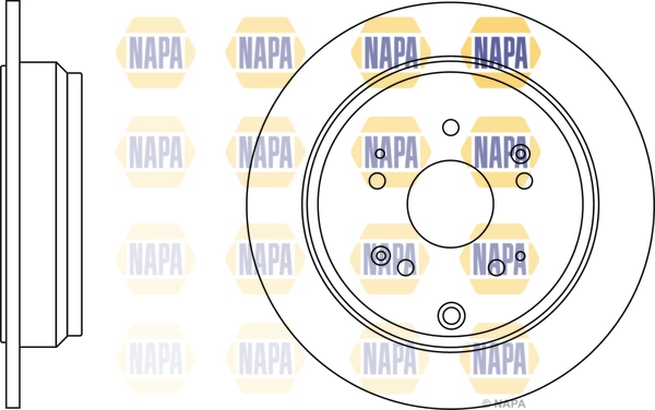 NAPA féktárcsa - NBD5627 - TothCarparts