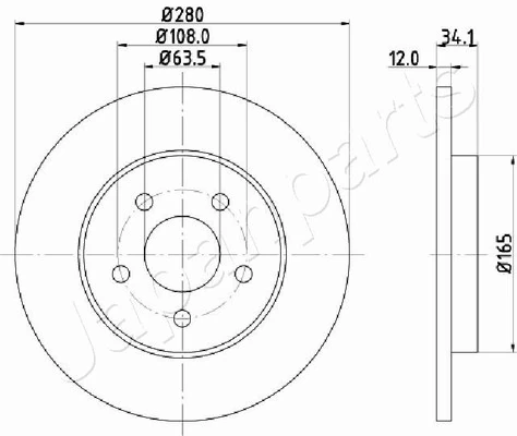 PEMEBLA féktárcsa - JAPDP-0309 - TothCarparts