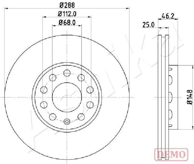4X4 ESTANFI féktárcsa - EST-60-00-0910C - TothCarparts