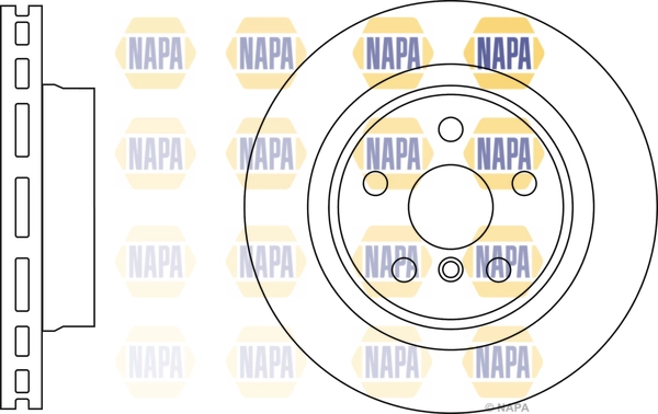 NAPA féktárcsa - NBD5337 - TothCarparts