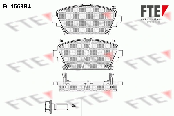 FTE fékbetétkészlet, tárcsafék - 9010282 - TothCarparts