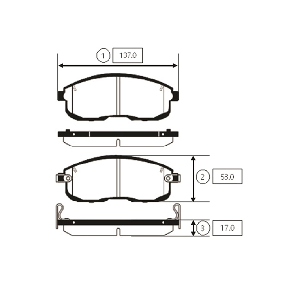 CTR fékbetétkészlet, tárcsafék - GK0764 - TothCarparts