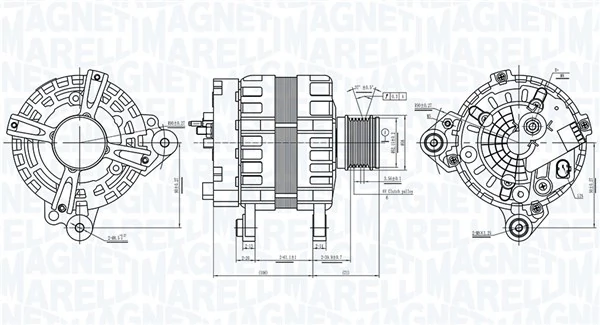 MAGNETI MARELLI generátor - 063739063010 - TothCarparts