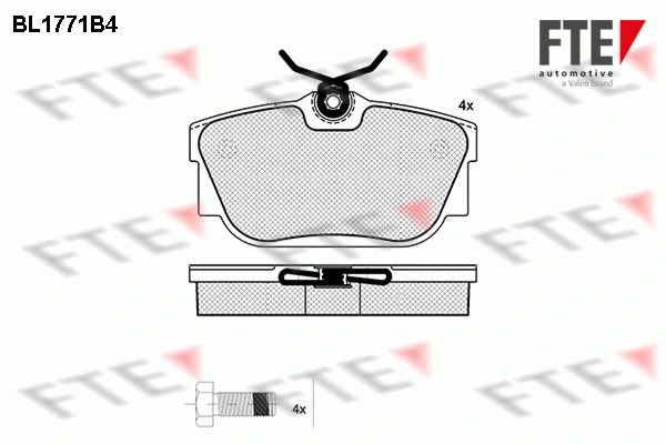 FTE fékbetétkészlet, tárcsafék - 9010342 - TothCarparts