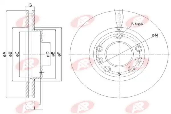 AP-SA féktárcsa - M5000V - TothCarparts