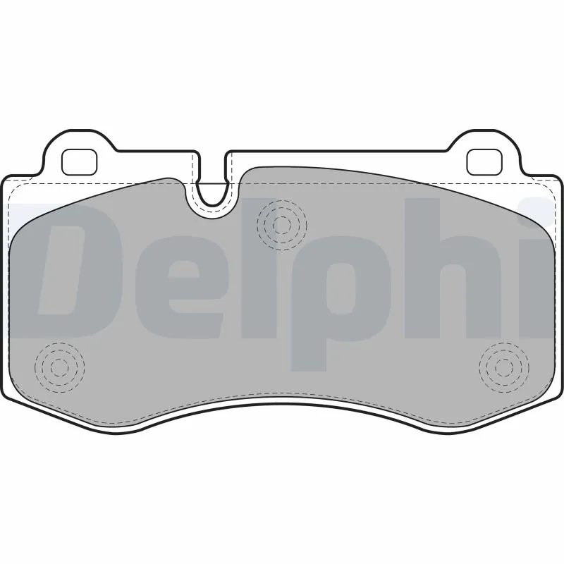 DELPHI fékbetétkészlet, tárcsafék - LP1980-17B1 - TothCarparts