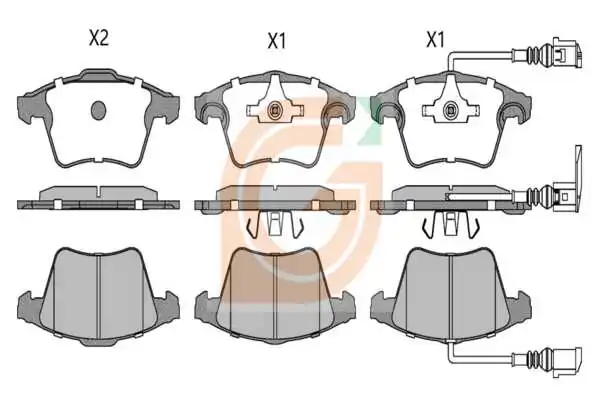 GAMA-SA fékbetétkészlet, tárcsafék - GA11190 - TothCarparts
