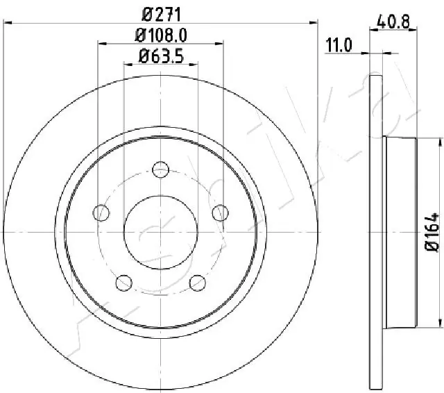 4X4 ESTANFI féktárcsa - EST-61-00-0305 - TothCarparts