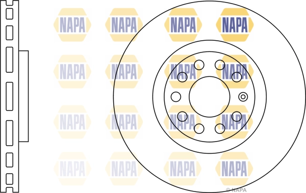 NAPA féktárcsa - NBD5282 - TothCarparts