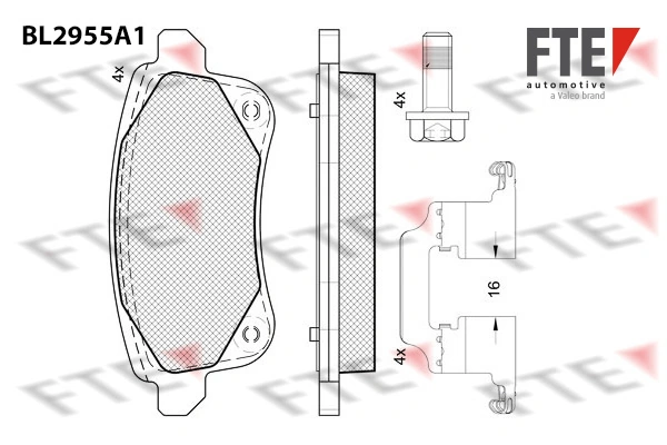 FTE fékbetétkészlet, tárcsafék - 9011198 - TothCarparts