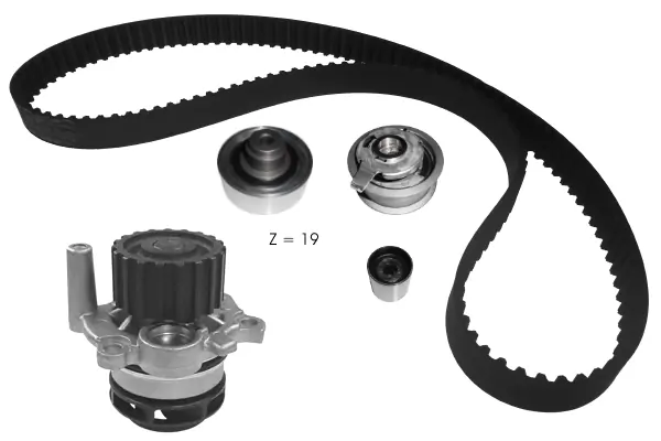TECDRIVE Vízpumpa + fogasszíj készlet - TKPE0058 - TothCarparts