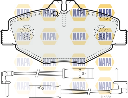 NAPA fékbetétkészlet, tárcsafék - NBP1003 - TothCarparts