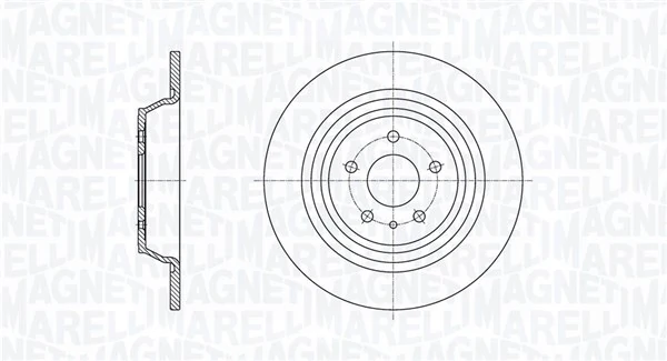 MAGNETI MARELLI féktárcsa - 361302040654 - TothCarparts