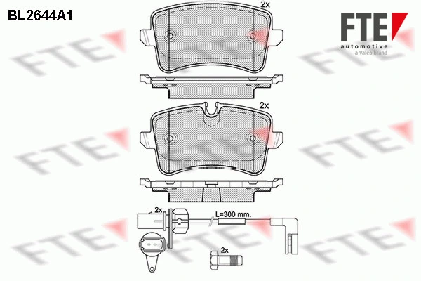 FTE fékbetétkészlet, tárcsafék - 9010886 - TothCarparts
