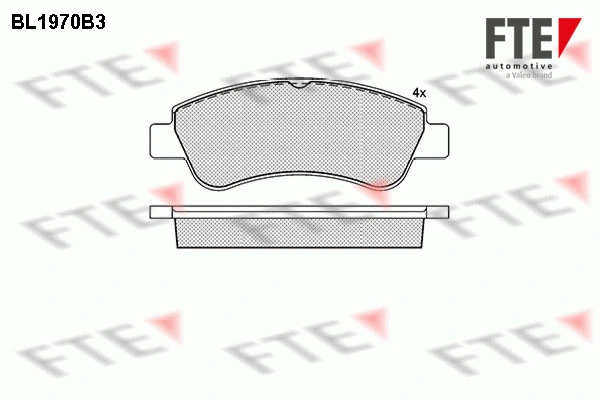 FTE fékbetétkészlet, tárcsafék - 9010555 - TothCarparts