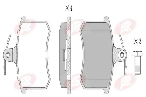 AP-SA fékbetétkészlet, tárcsafék - 5AP440 - TothCarparts