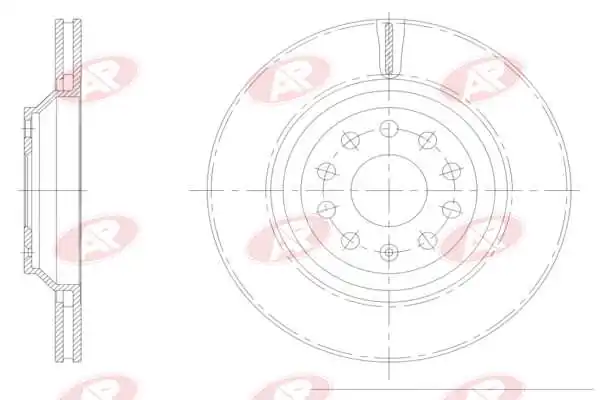 AP-SA féktárcsa - A1014V - TothCarparts