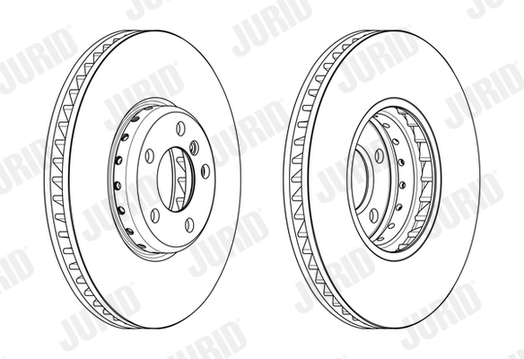 JURID féktárcsa - 563150J-1 - TothCarparts