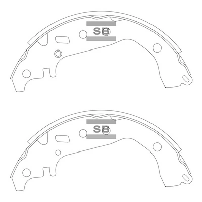 Hi-Q fékpofakészlet - SA252A - TothCarparts
