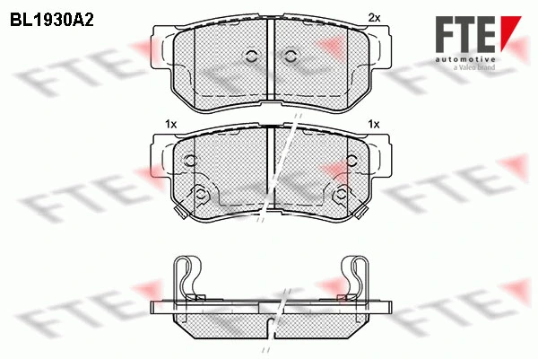 FTE fékbetétkészlet, tárcsafék - 9010520 - TothCarparts