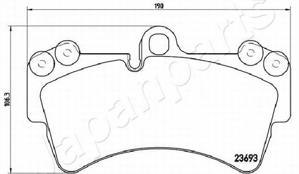 PEMEBLA fékbetétkészlet, tárcsafék - JAPPA-0931AF - TothCarparts