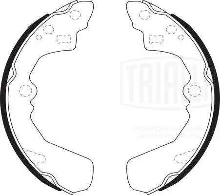 TRIALLI fékpofakészlet - GF 4554 - TothCarparts