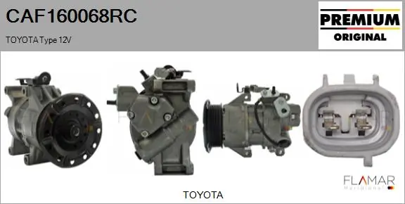 FLAMAR kompresszor, klíma - CAF160068RC - TothCarparts