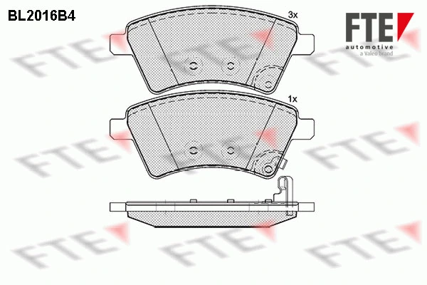 FTE fékbetétkészlet, tárcsafék - 9010603 - TothCarparts