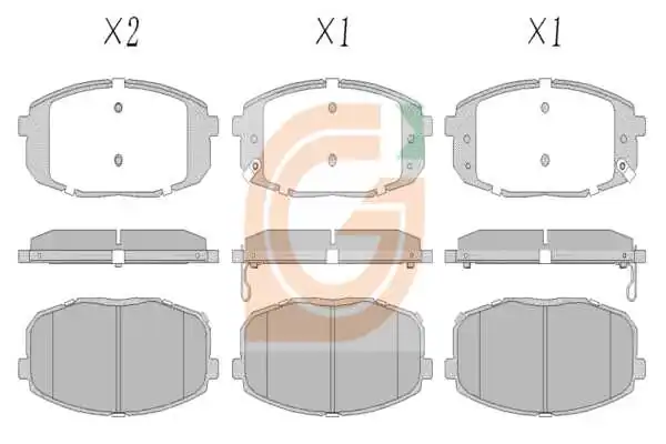 GAMA-SA fékbetétkészlet, tárcsafék - GA10302 - TothCarparts