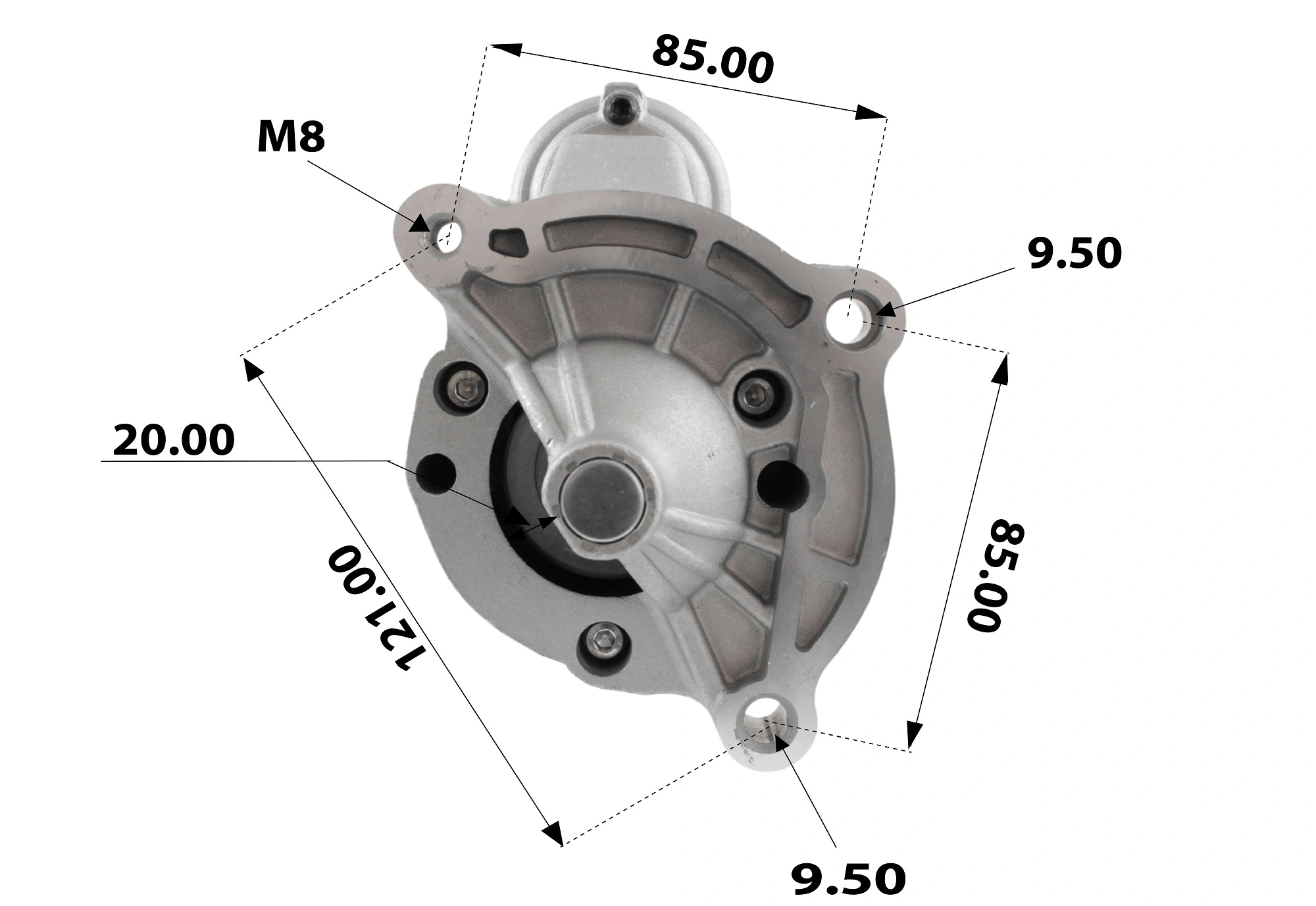 TESLA TECHNICS önindító - TT15437 PRO - TothCarparts