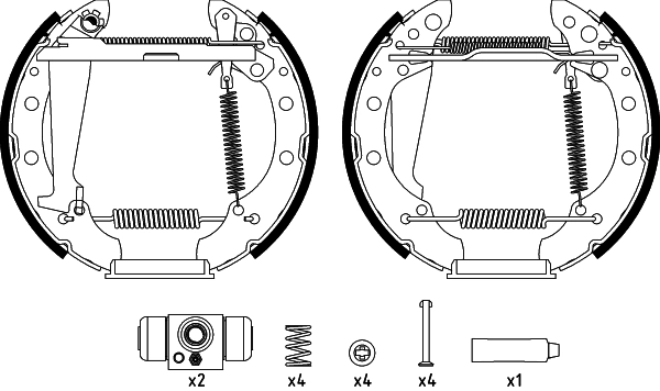 TEXTAR fékpofakészlet - 84044709 - TothCarparts
