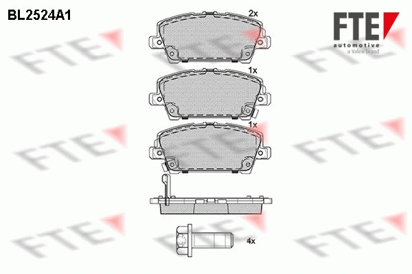 FTE fékbetétkészlet, tárcsafék - 9010779 - TothCarparts