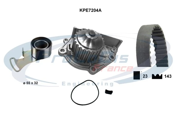 PROCODIS FRANCE Vízpumpa + fogasszíj készlet - KPE7204A - TothCarparts